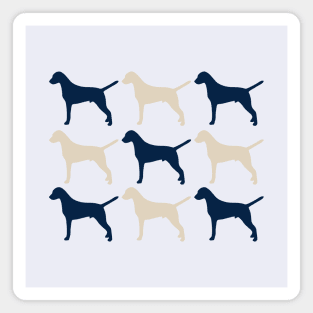 Dalmatian Dogs in Navy blue and Cream Magnet